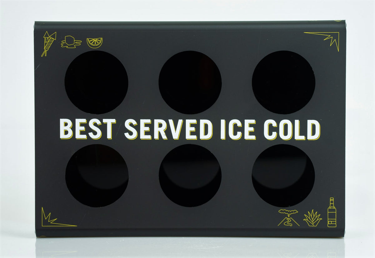 Jose Cuervo Tequila Tray Serving Tray Waiter's Tray Real Wood "Whos in?" Black – View 2