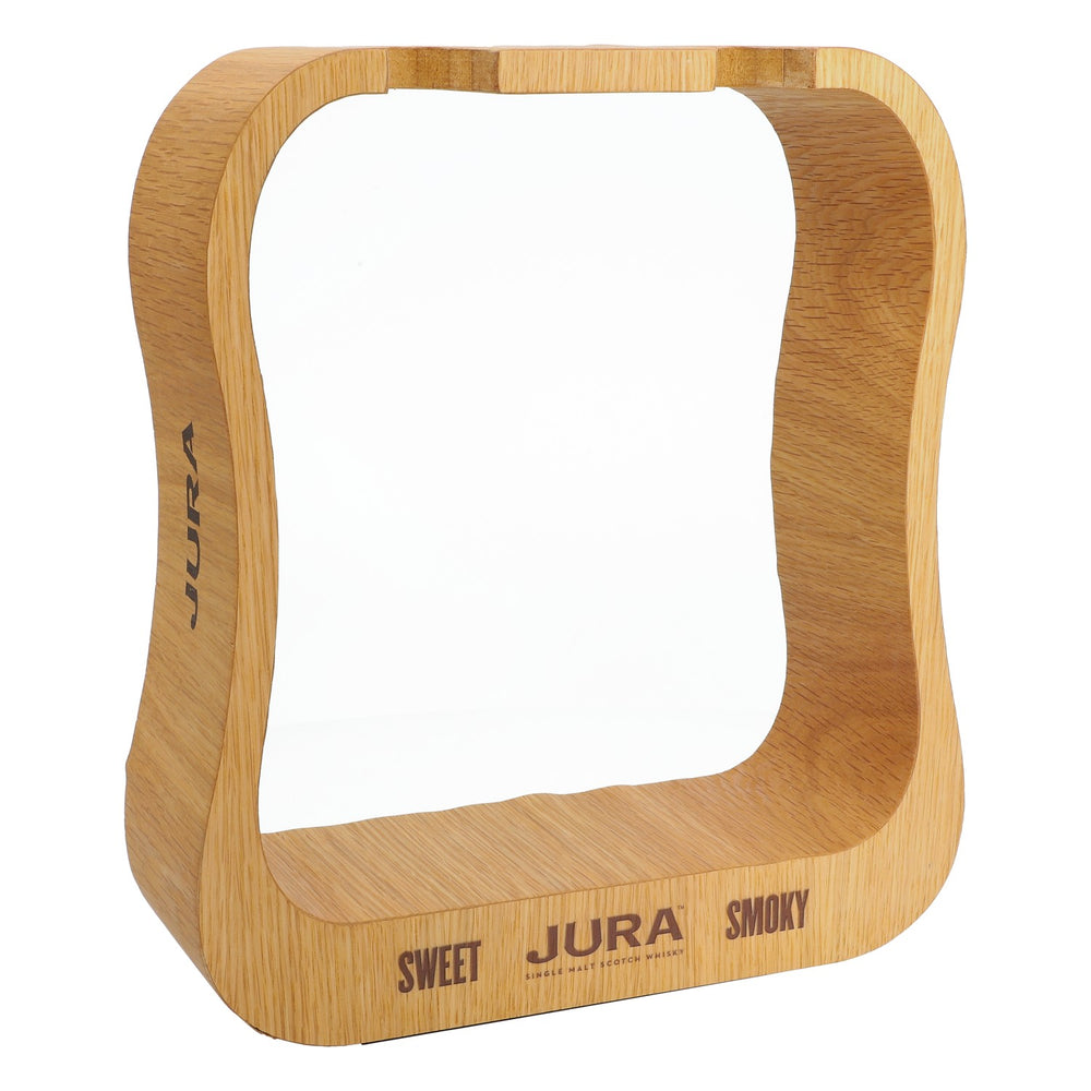 Jura Whiskey  Real Wood Bottle Holder Silhouette Display Glorifer