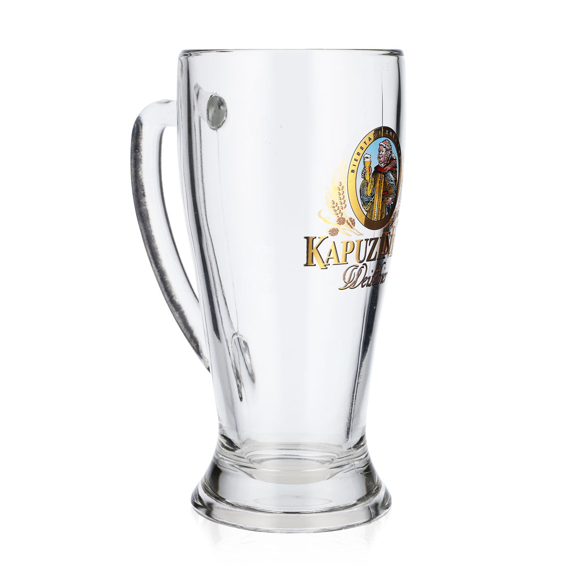 Capuchin beer glass mug tankard 0.5l handle glass wheat beer – View 2
