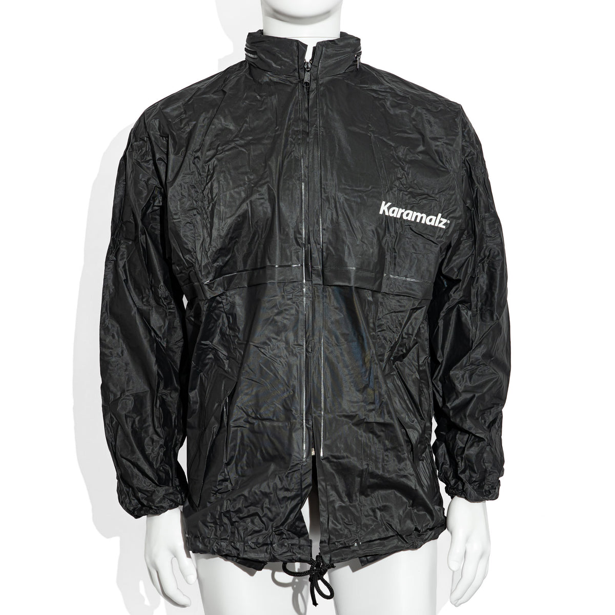 Karamalz Beer Glass, Size L, Black, with Paputze Polyester Rain Jacket, Size L