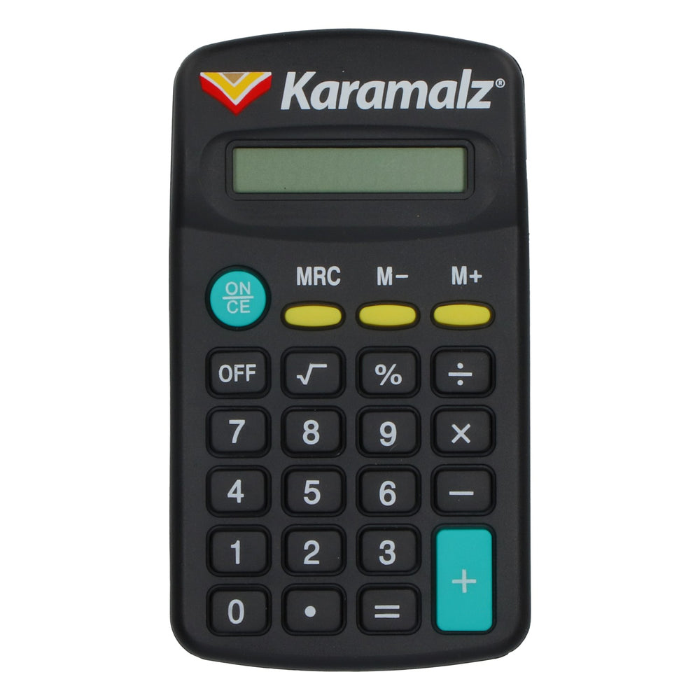 Karamalz Mini Calculator, Black – Practical Fan Merchandise for the Office
