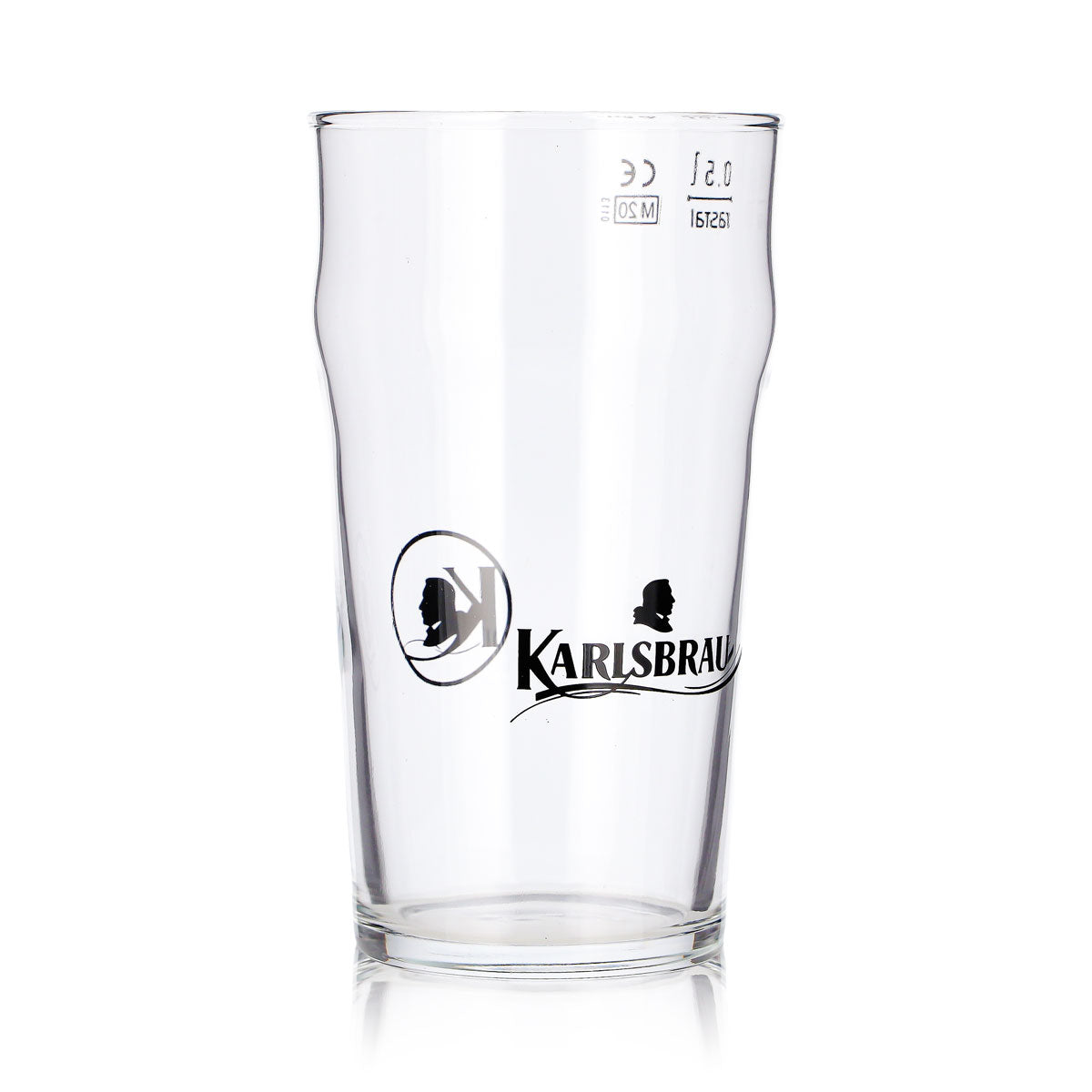 Karlsberg Beer Glass, 0.5 L, Karlsbräu Mug, Rastal – View 3