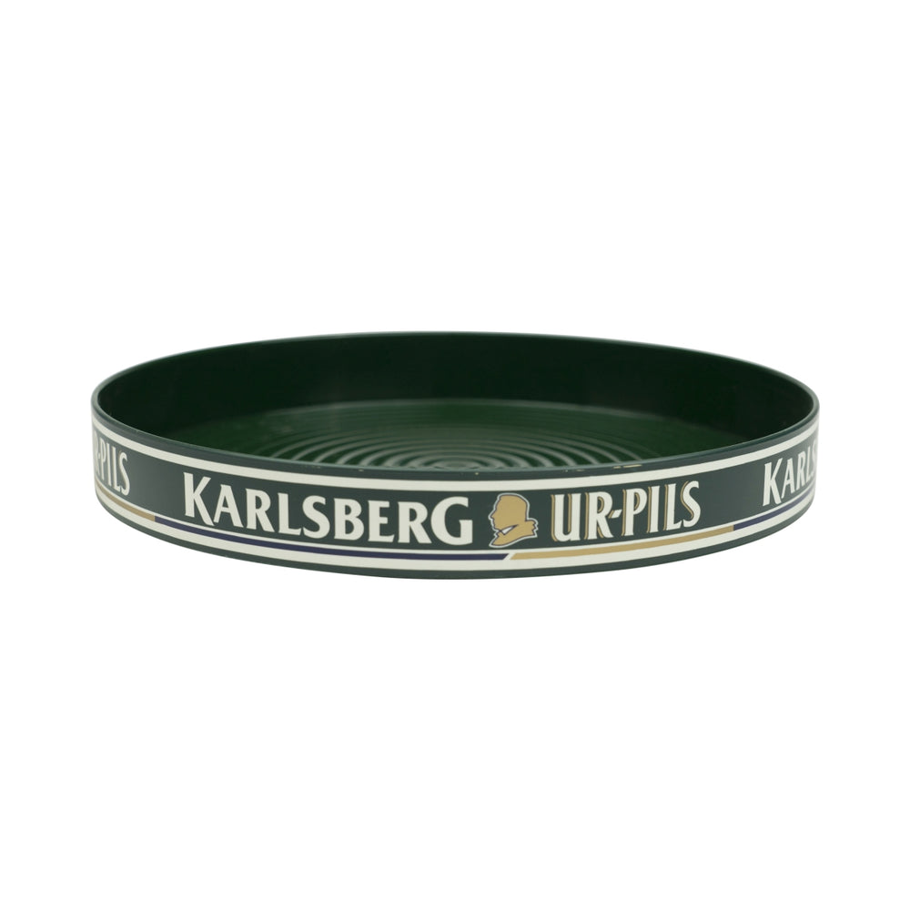Karlsberg Urpils Beer Tray, round, 29 cm, serving tray, glasses, waiter, catering, bar