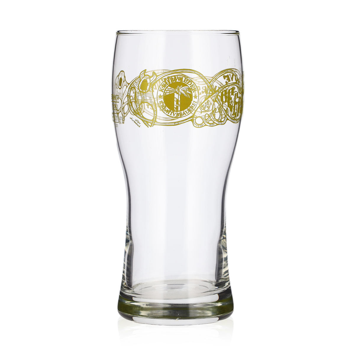 Kehrwieder Beer Glass 0.25 L Mug, Cream with Green Logo Print, Willibecher Beer Glass – View 2