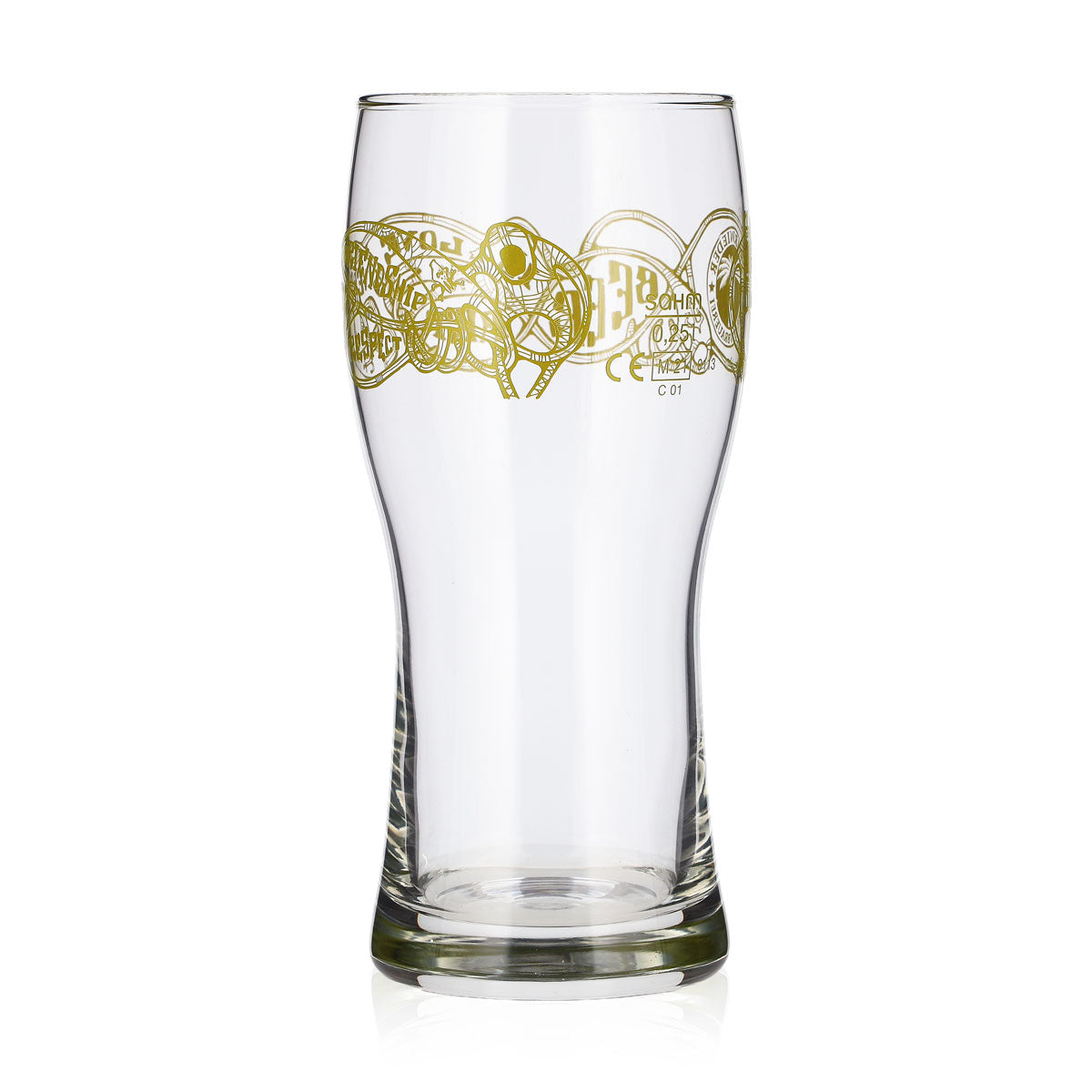 Kehrwieder Beer Glass 0.25 L Mug, Cream with Green Logo Print, Willibecher Beer Glass – View 3