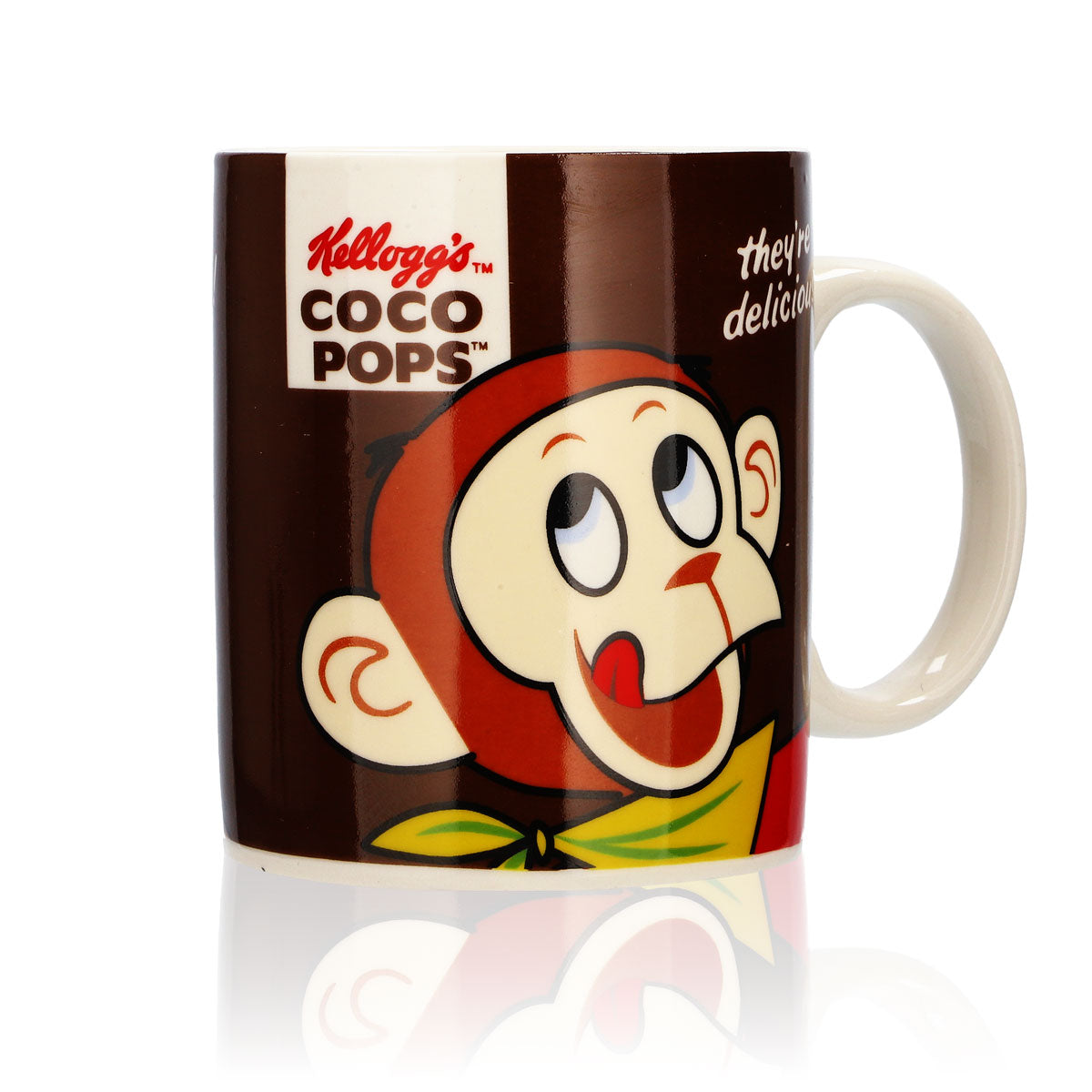 Kellogg's Coco Pops Milk Mug 0.33 l  Cereal Glass Cup Children's "Coco Pops" Monkey