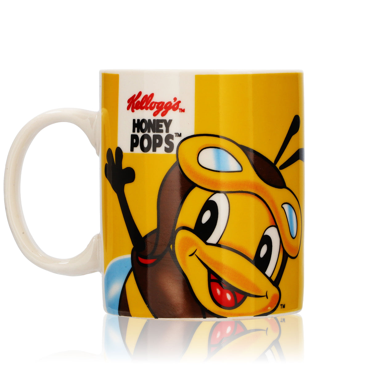 Kellogg's Honey Pops Milk Mug 0.33 l Muesli Glass Cup "Honey Pops" Bee – View 3