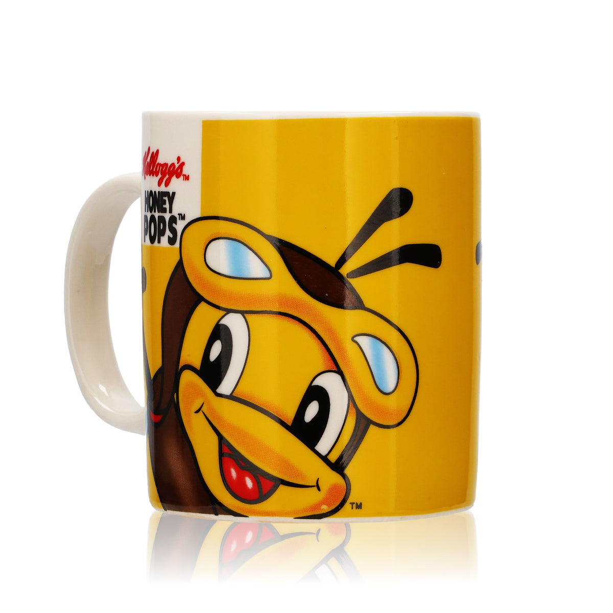Kellogg's Honey Pops Milk Mug 0.33 l Muesli Glass Cup "Honey Pops" Bee – View 4