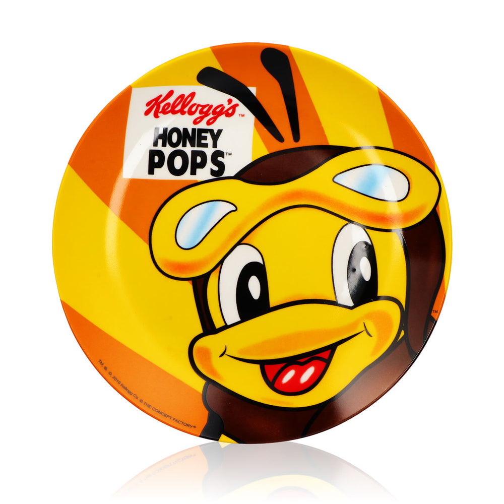 Kellogg's Honey Pops Bee Cereal Jar, 20.5 cm Ceramic Plate