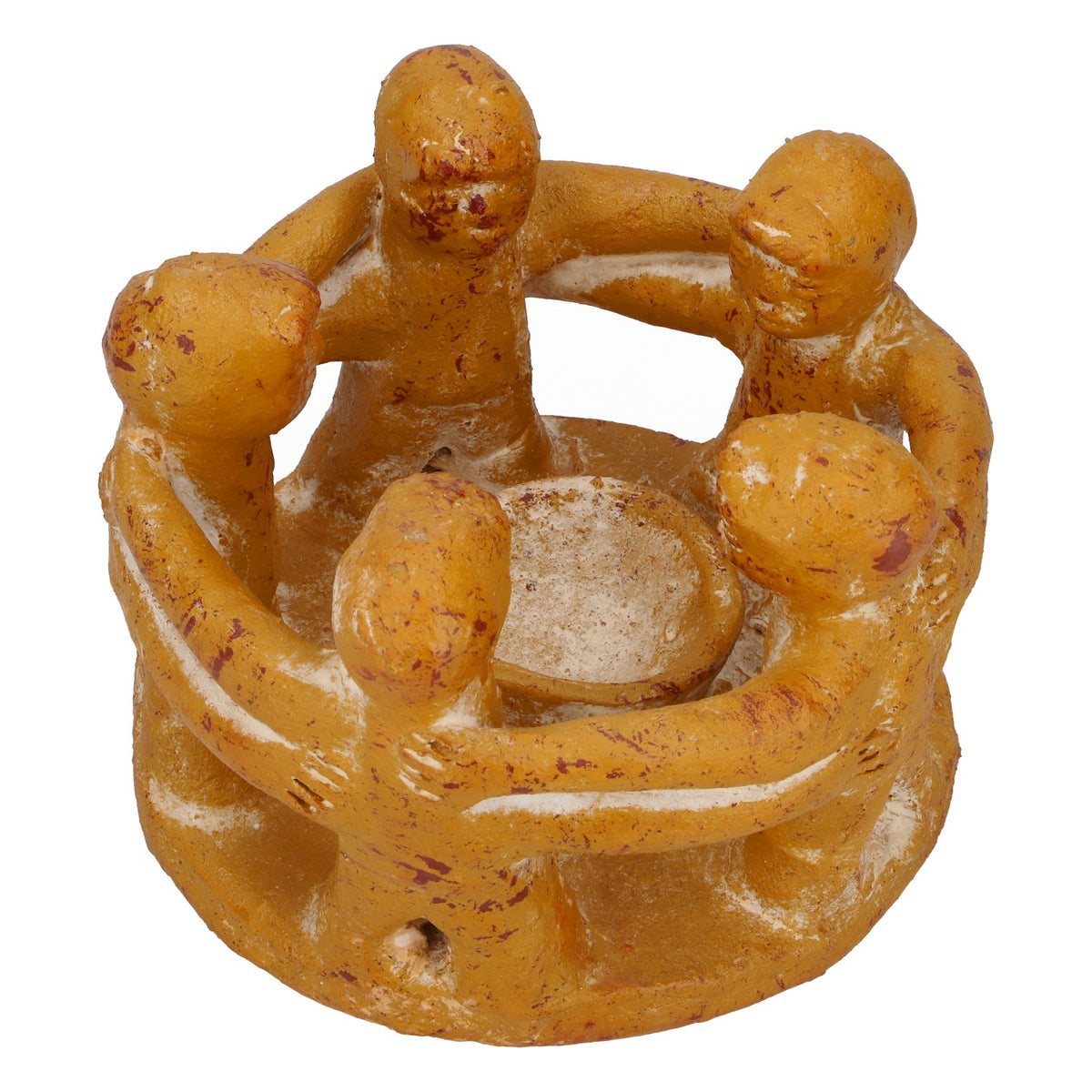Ceramic circle of friends candle holder candlestick tea light holder 5 people – View 3