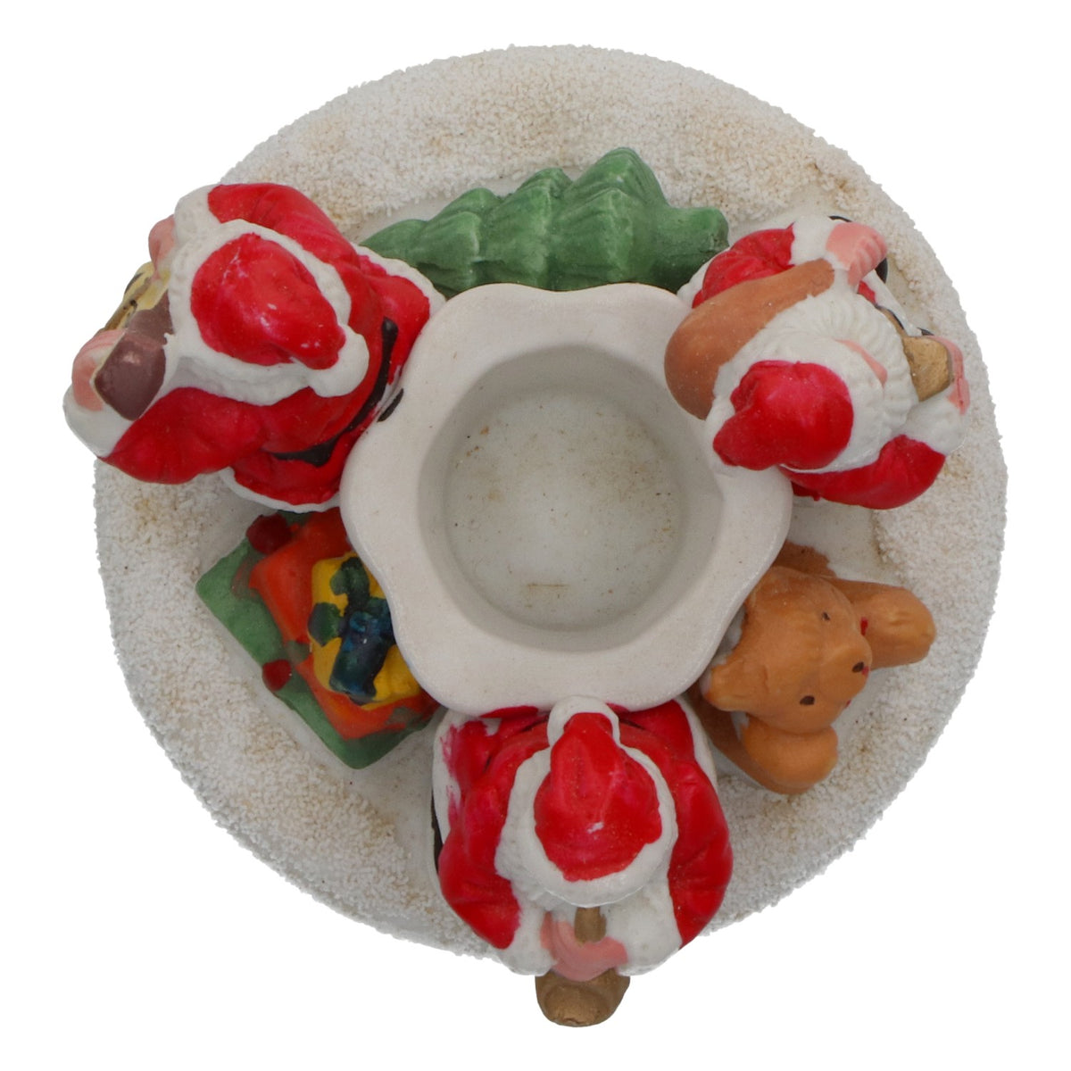 Ceramic Candle Holders: Santa Claus, Musicians, Advent Decorations, Snow – View 4