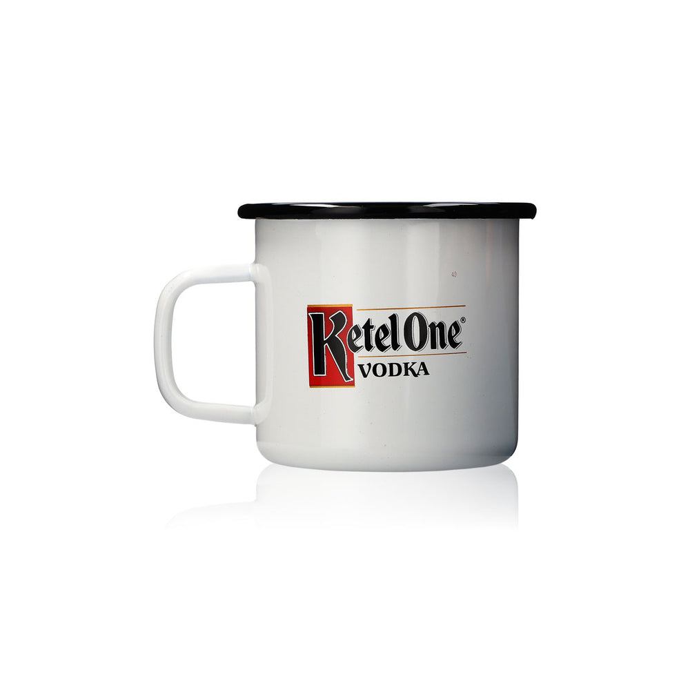 Ketel One Glass 0.37l Metal Cup Handle Glass Handle Mug Glasses Cocktail Vodka