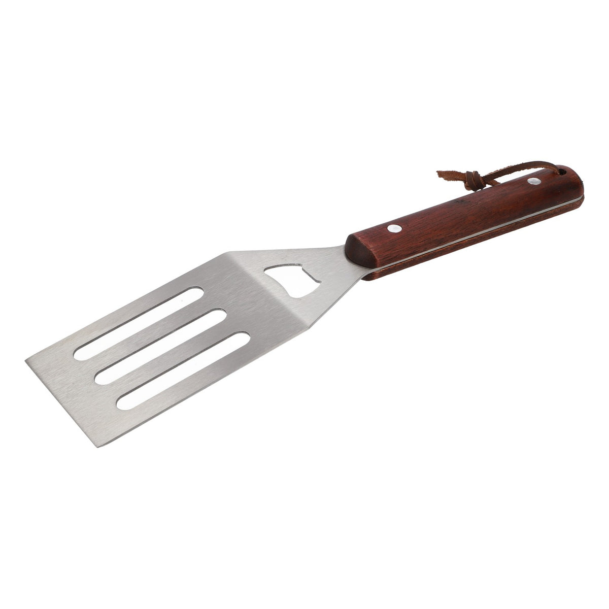 Kilkenny Beer Grill Turner Barbecue Spatula with Bottle Opener Stainless Steel Wooden Handle – View 3