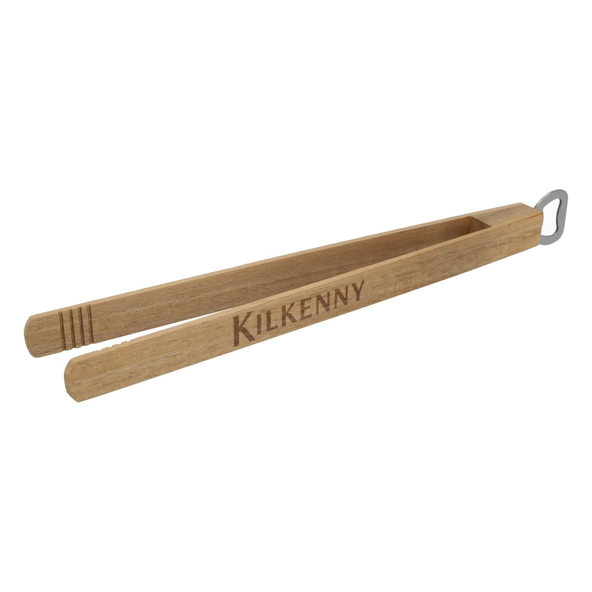 Kilkenny Beer Grill Tongs Barbecue Bottle Opener Grill Cutlery with Bottle Opener Wood – View 3