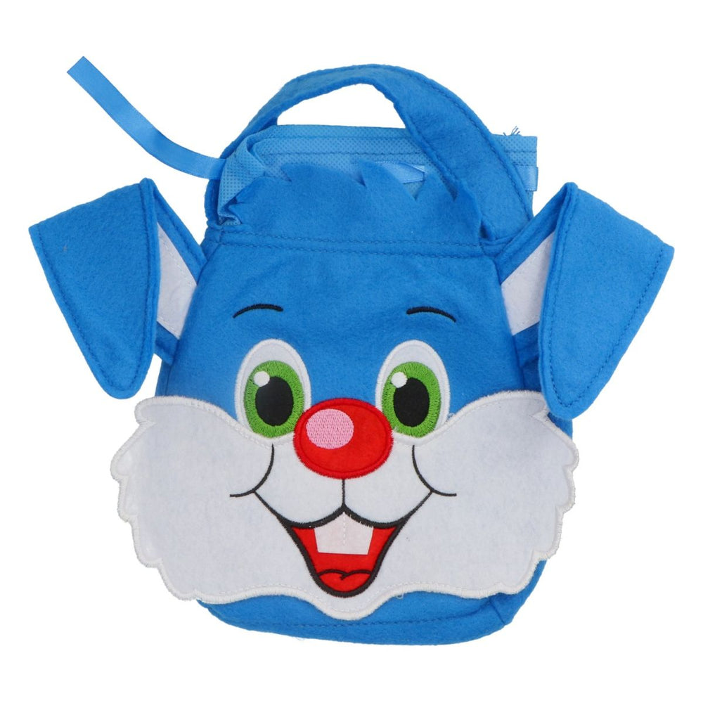 Children's Chocolate Bag Carrier Bag Easter Bunny Blue Boys Felt Handbag