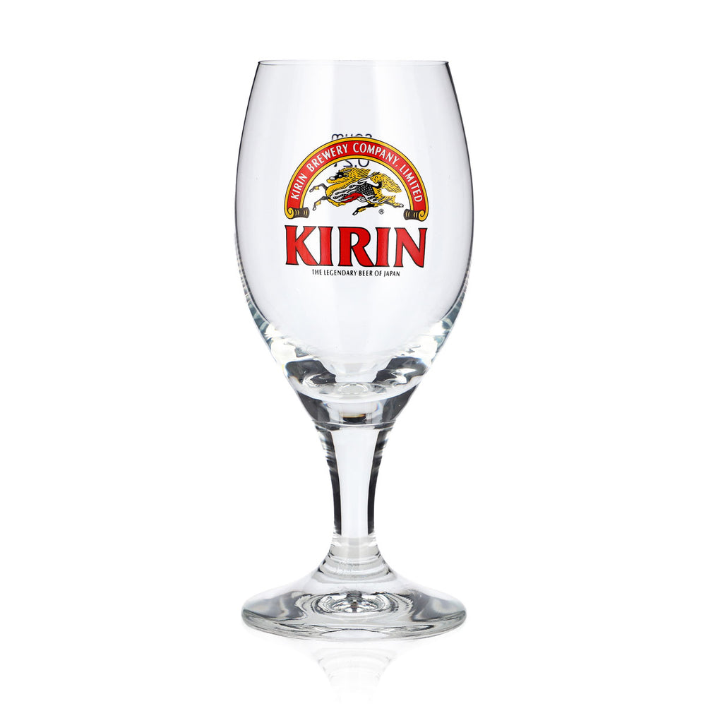 Kirin Ichiban Beer Glass, 0.2 L, Goblet, Red Logo, Sahm Bologna