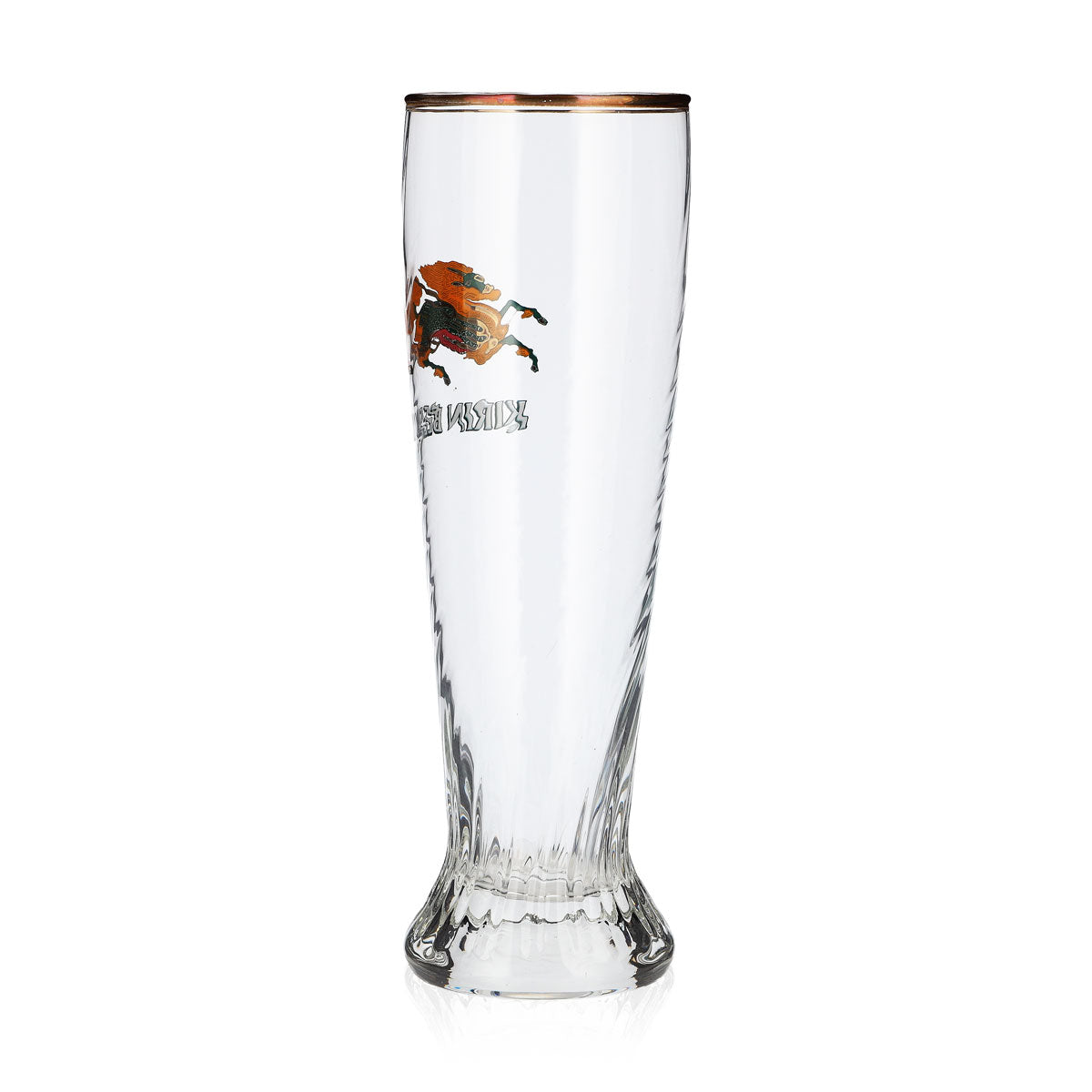 Kirin Ichiban Beer Glass, 0.3 L, Wheat Beer Glass, Relief Design, Sahm Schönsee Wheat Beer Glass – View 3