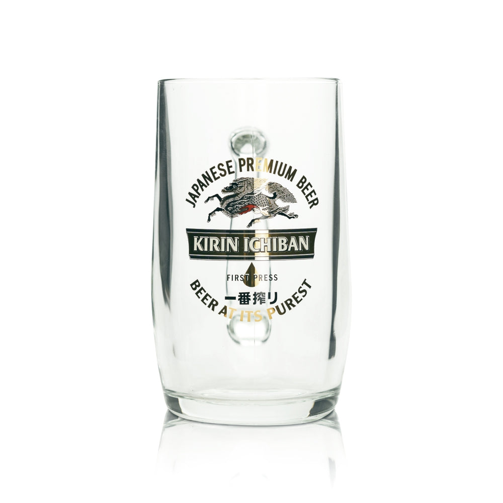 Kirin Ichiban Beer Glass 0.5l Mug Japanese Beer Mug Glasses Handle Collector