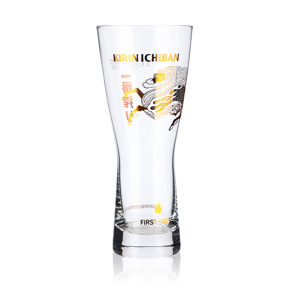 Kirin Ichiban Beer Glasses 0.25l Mug Dragon Motif Gold Sahm Tokyo