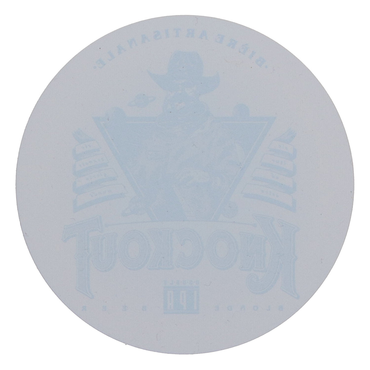 Knockout Beer Coaster, Round, New, Plastic – View 3