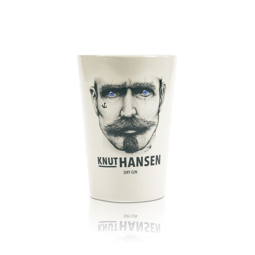 Knut Hansen Gin Ceramic Mug Glass 0.37l Clay Cup Gin and Tonic Cocktail Glasses