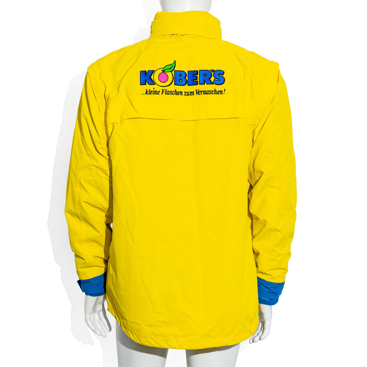 Kobers Likör Glass Winter Jacket, Size M, Yellow/Blue, with Detachable Liner Jacket – View 4