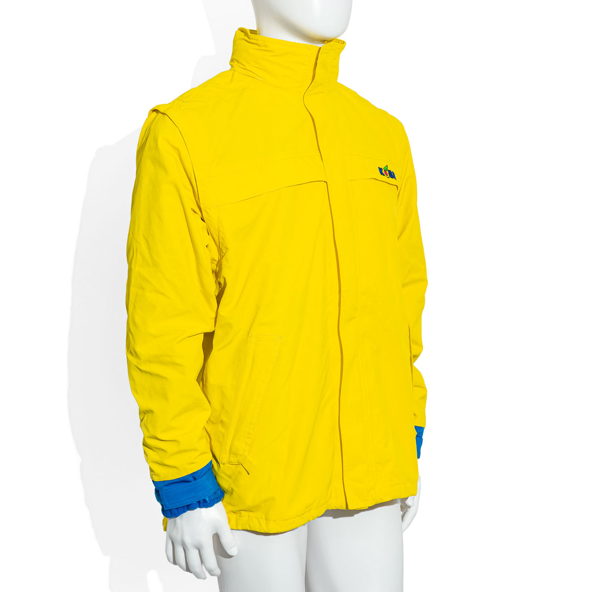Kobers Likör Glass Winter Jacket, Size S, Yellow/Blue, with Removable Liner Jacket – View 3