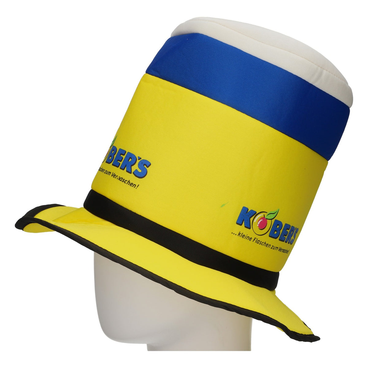Kobers "Hut" Liqueur: "Eat Me!" Yellow/Blue/White – View 2