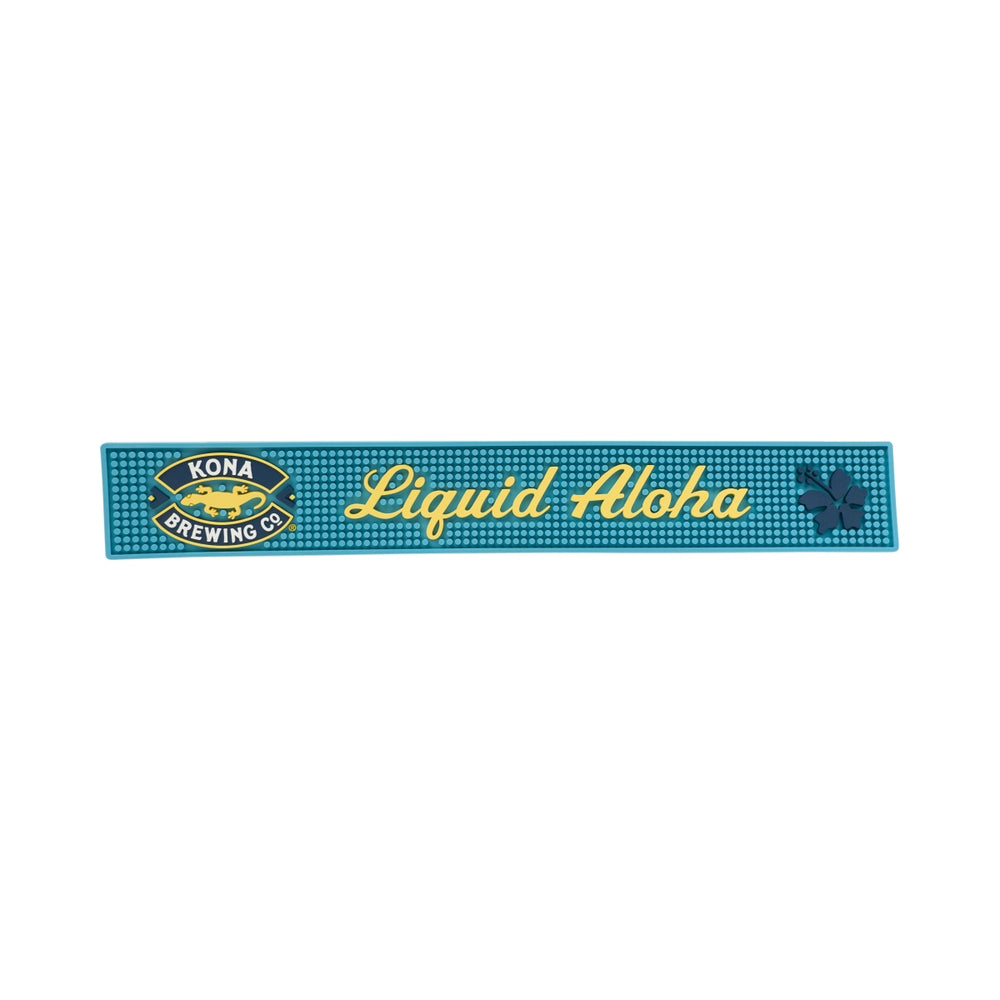 Kona Beer Bar Mat 61x9 Liquid Aloha Glasses Drip Runner Anti-Slip Mat