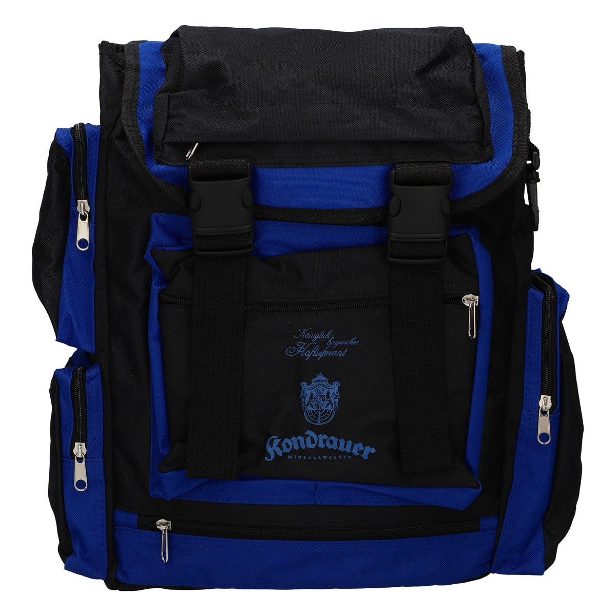 Kondrauer Water Backpack Hiking Backpack Blue/Black with Blue Logo