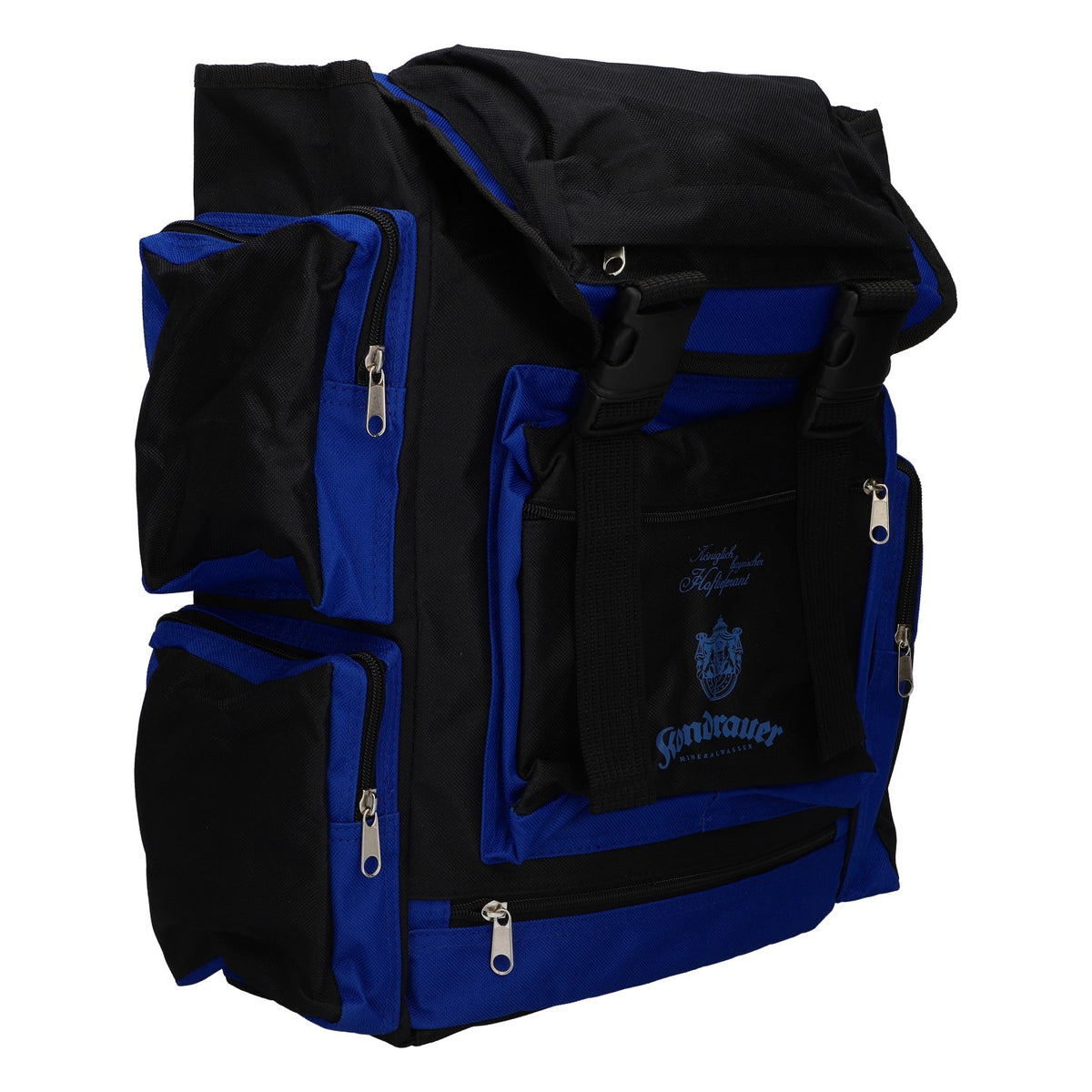 Kondrauer Water Backpack Hiking Backpack Blue/Black with Blue Logo – View 2