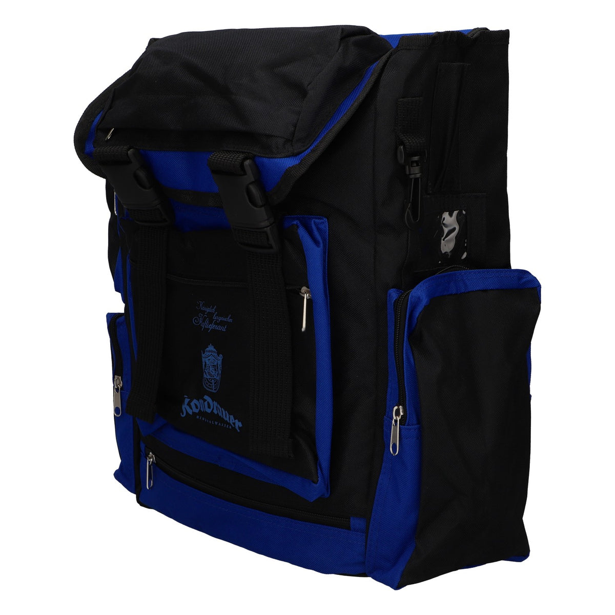 Kondrauer Water Backpack Hiking Backpack Blue/Black with Blue Logo – View 5
