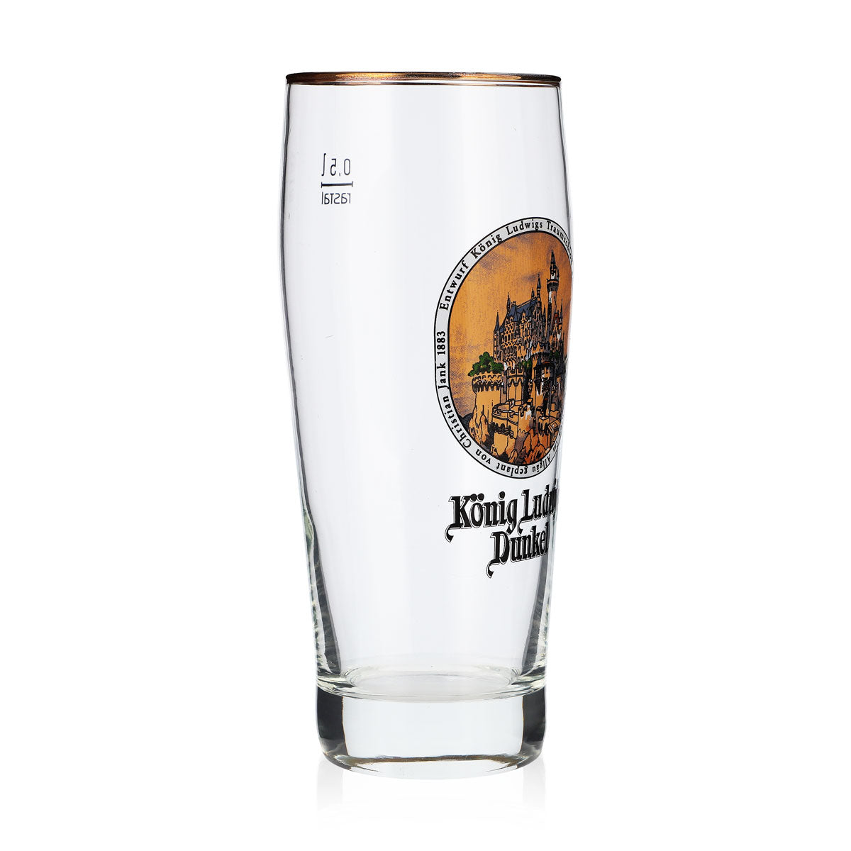 King Ludwig Beer Glass 0.5l Mug Dark Dream Castle Allgäu – View 2
