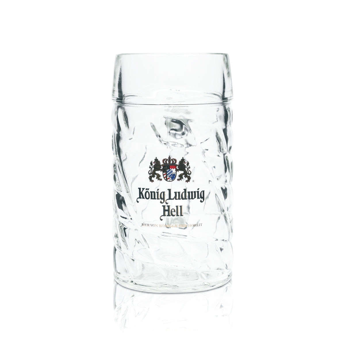 King Ludwig beer mug glass 1L Seidel tankard mug with handle glasses Oktoberfest Munich beer