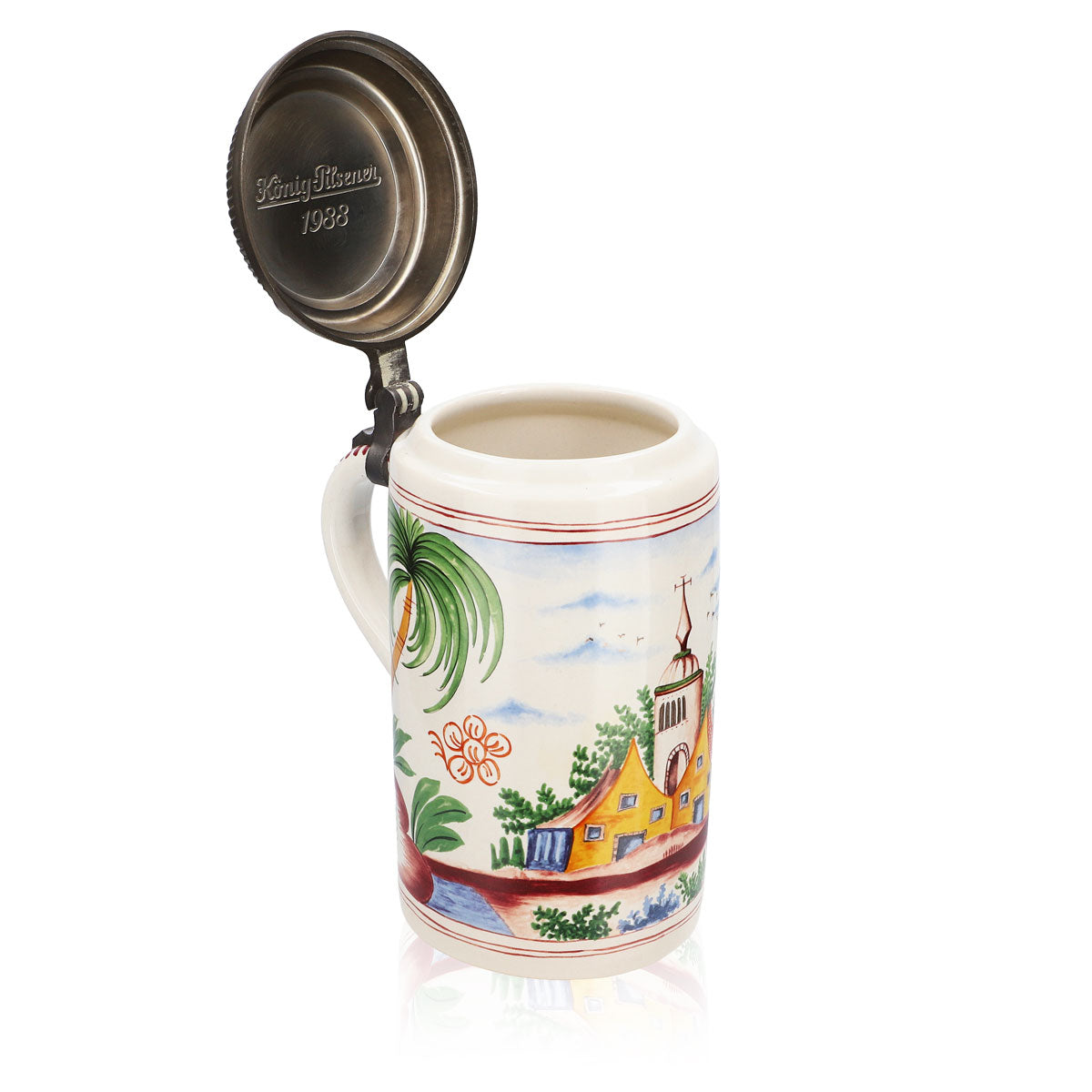 König Pilsener Beer Glass Seidel "1988" Annual Edition Mug Stoneware Mug – View 5