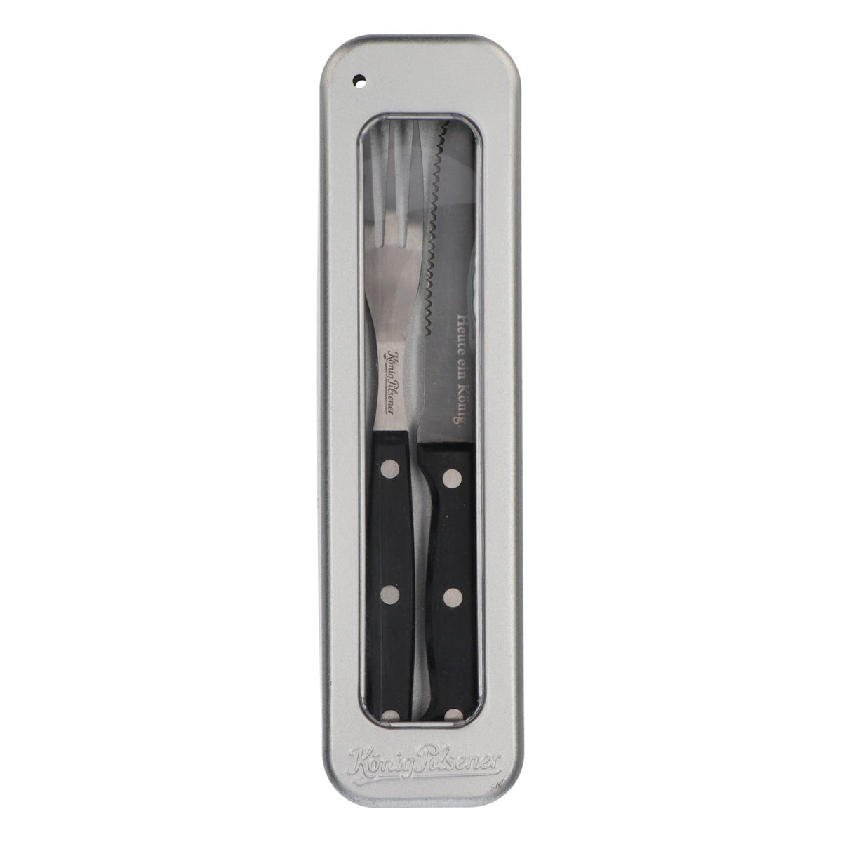 King Pilsener Beer Barbecue Cutlery Steak Cutlery Knife Fork Stainless Steel