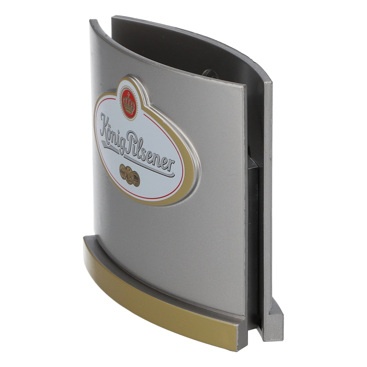 König Pilsener Beer Table Display, Menu Holder, Silver, New, Plastic – View 4