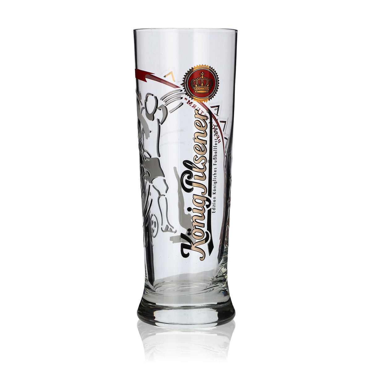 King Pilsener Glass Soccer Edition 2008 "Sturm" Beer Glasses Bar Cup – View 2
