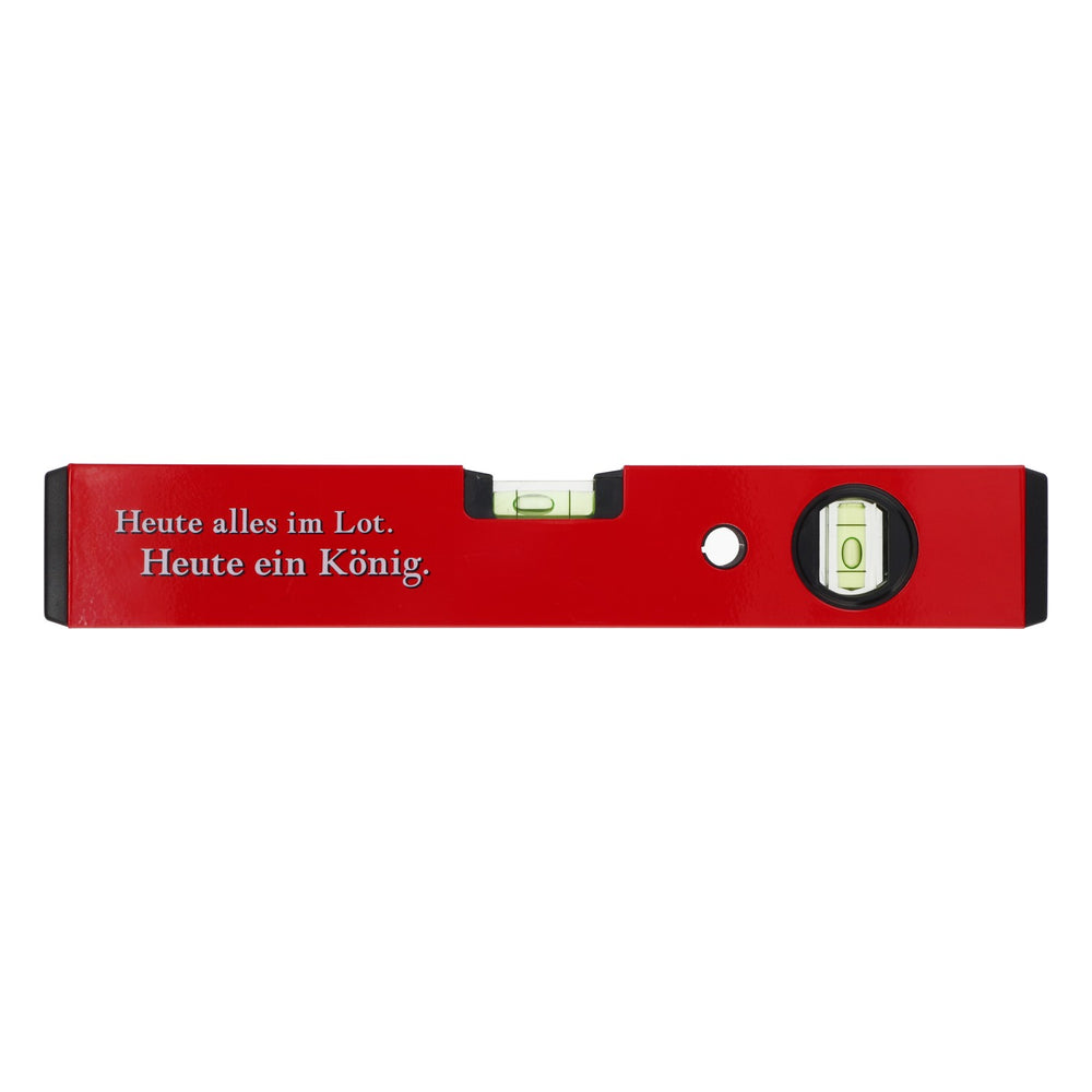 König Pilsener Spirit Level, Red Metal, 30 cm, Beer, Home Bar Decor, Tool, New