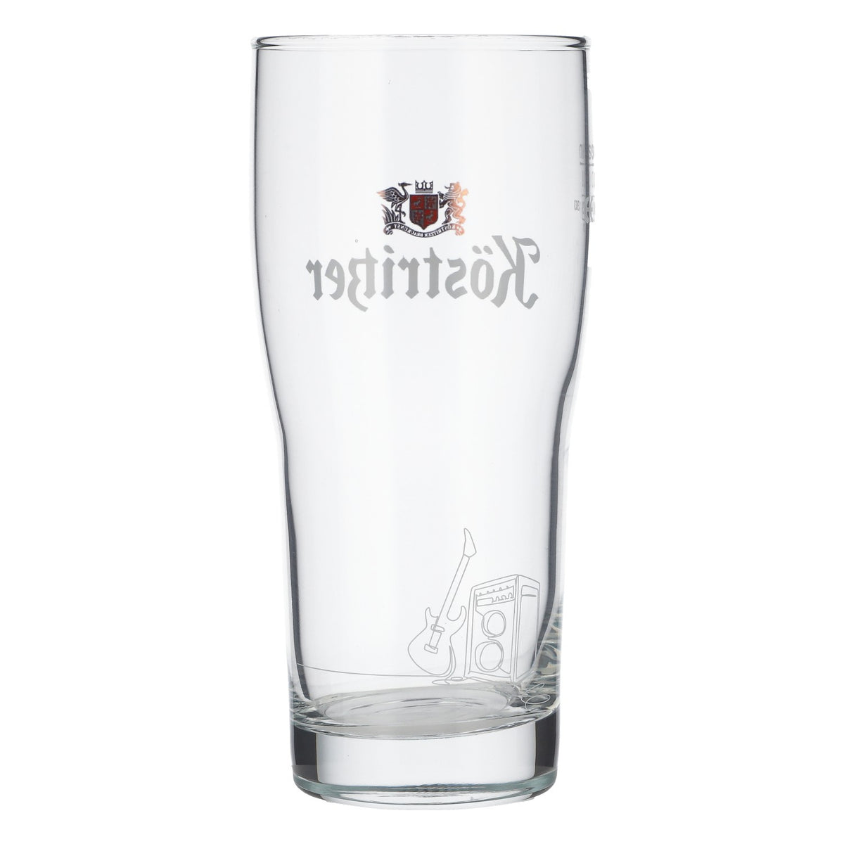 Köstritzer Beer Glass Mug Tumbler 0.3l Guitar Engraving Brewhouse Sahm – View 4
