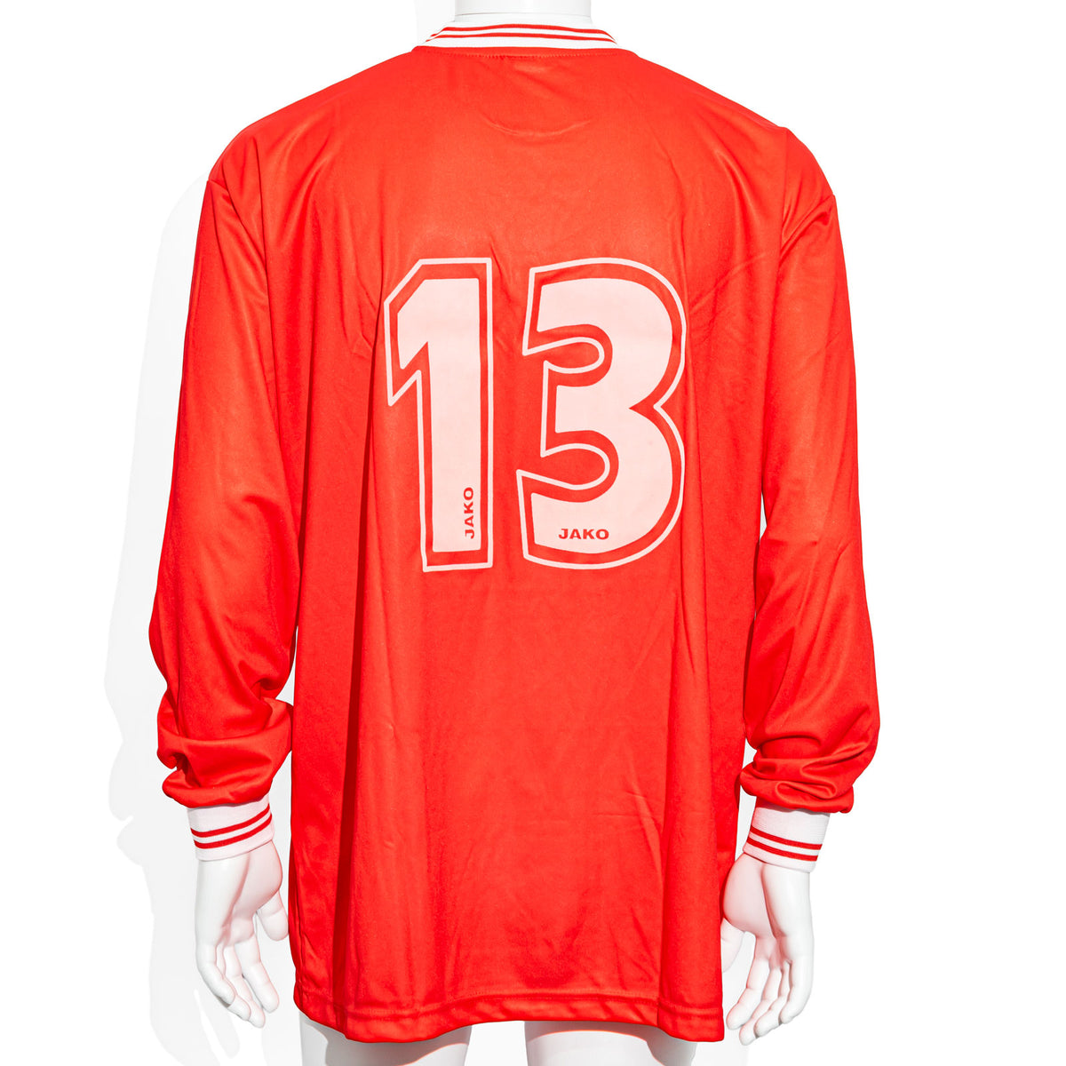 Kraft Jako T-Shirt Jersey, Long-Sleeve, Size XL, Back Number 13, Red – View 3