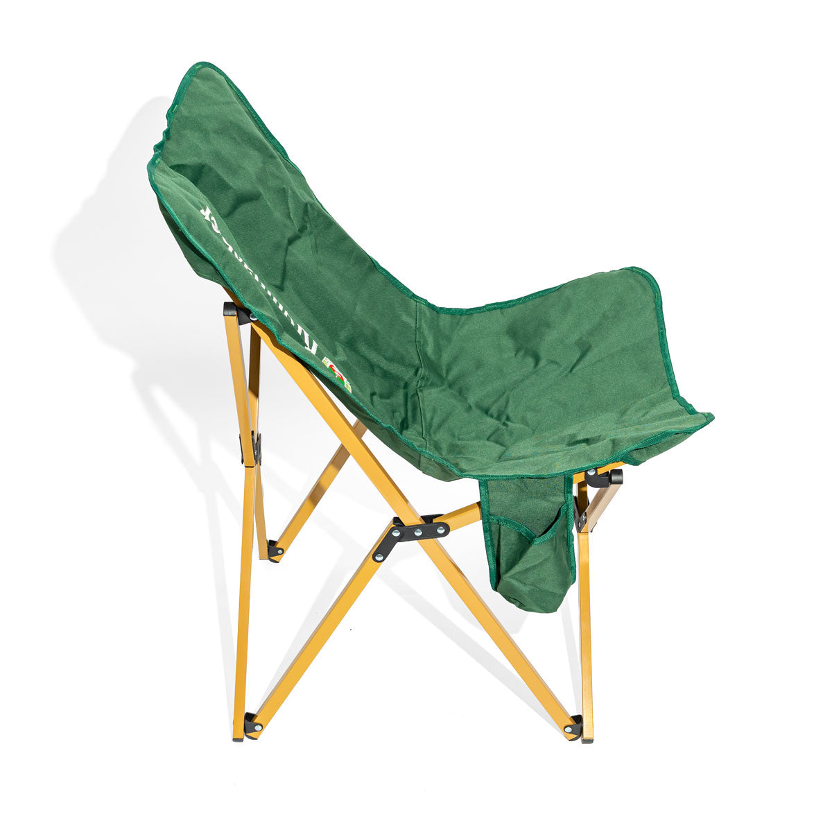 Krombacher Beer Outdoor Camping Chair Angler Chair Foldable Green – View 2