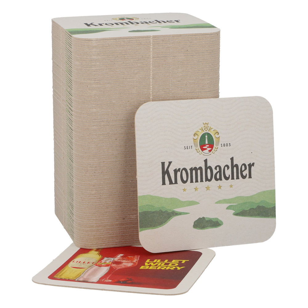 Krombacher Beer Coaster Lillet Wild Berry New White Paper Coaster