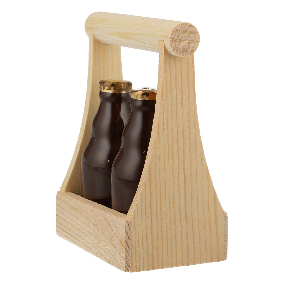 Kulmbacher Reichelbräu Beer Salt and Pepper Shaker Set in Bottle Shape with Stand – View 3