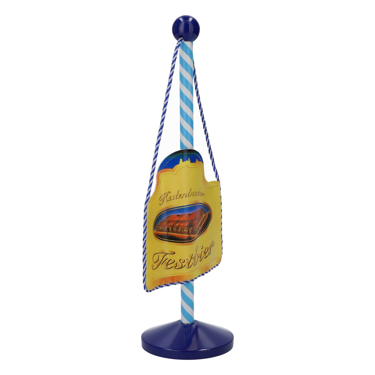 Kulmbacher Reichelbräu beer regulars' table display Table display Flagpole – View 2