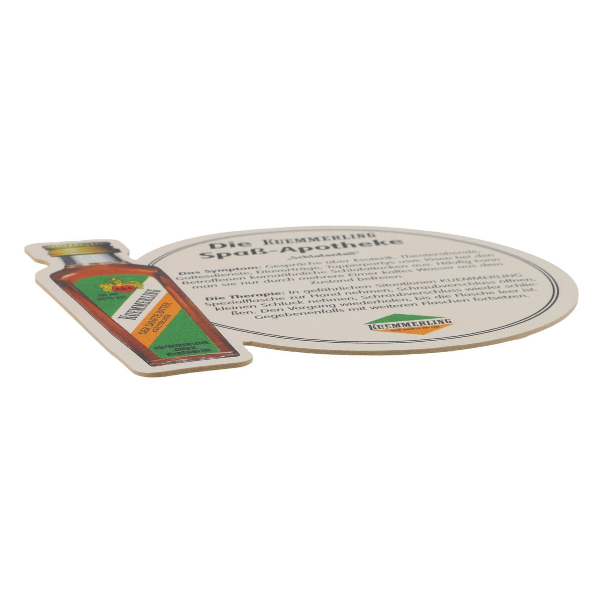 Kümmerling liqueur beer mat coaster fun pharmacy sleeping attack – View 3