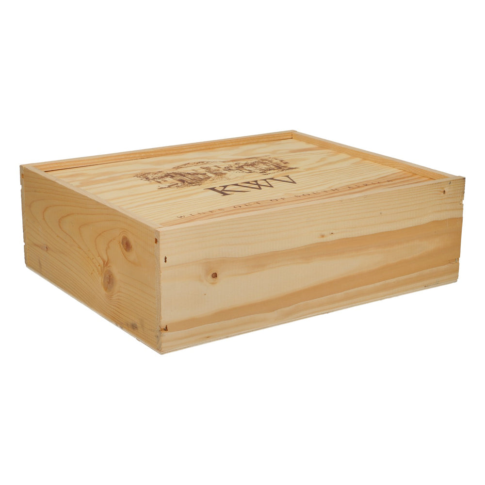 KWV Wine Wooden Box 28.5 x 34.5 x 11 cm  "Wines from South Africa"
