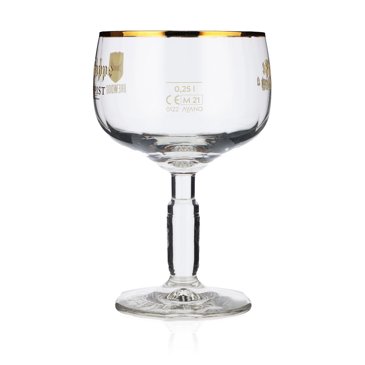 La Trappe Beer Glass 0.25l Goblet Beer Glasses Collaboration with BPWXP Goldrim – View 3