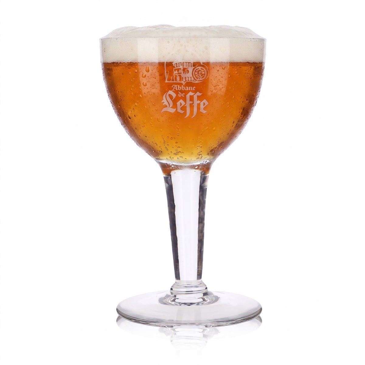 Leffe Beer Glass, 0.43 L, Goblet, Abbaye White Logo
