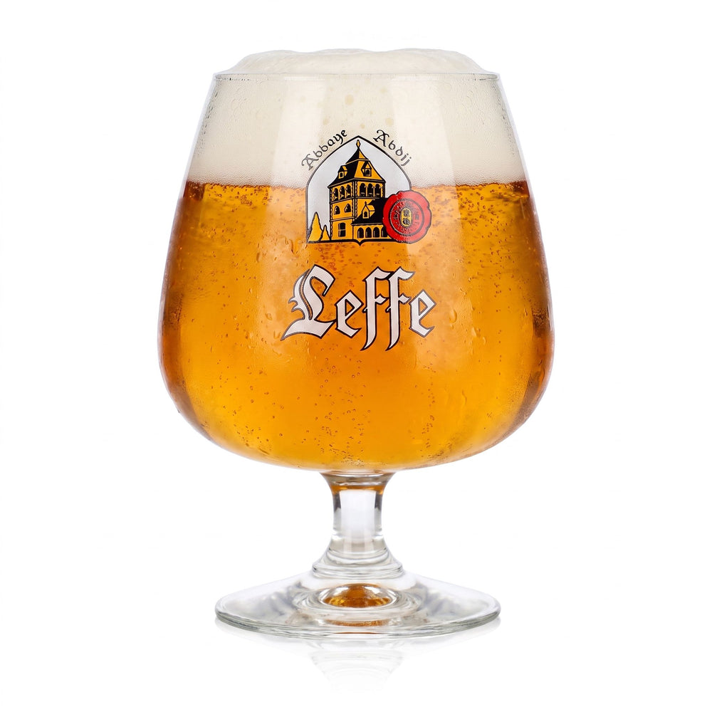 Leffe Beer Glass 0.5 L Tulip-Shaped Beer Glass, Tulip-Shaped Beer Mug